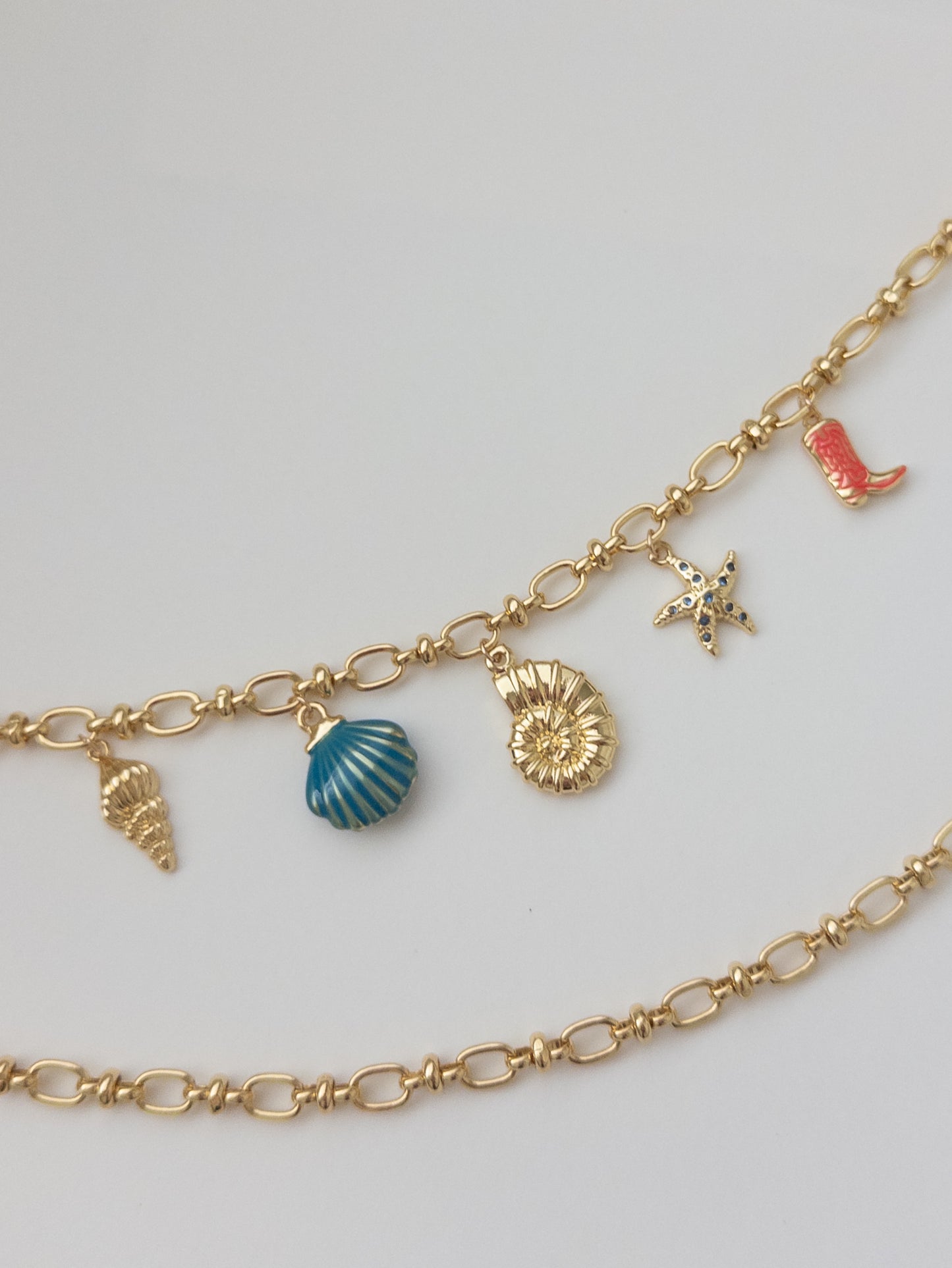 Gold Circle Chain Necklace