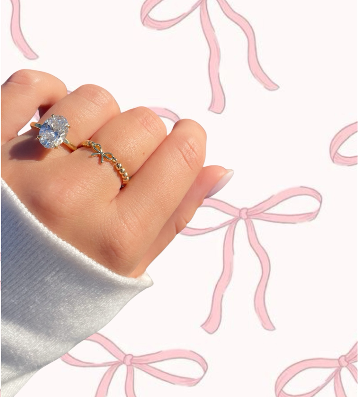 Itty bitty bow ring