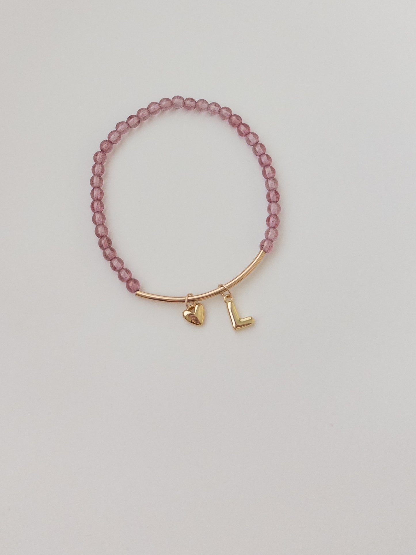 Gold Bar Initial Bracelet