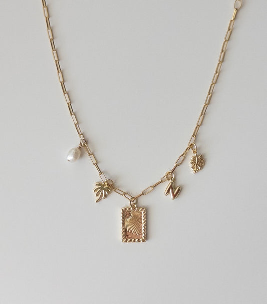 Travel Gal Charm Necklace