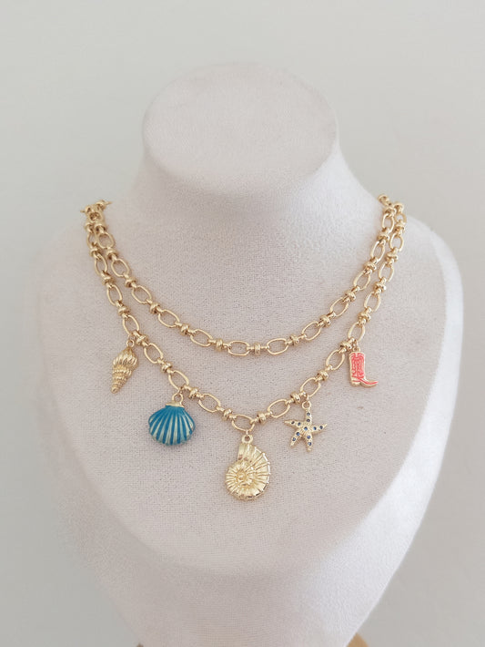 Gold Circle Chain Necklace