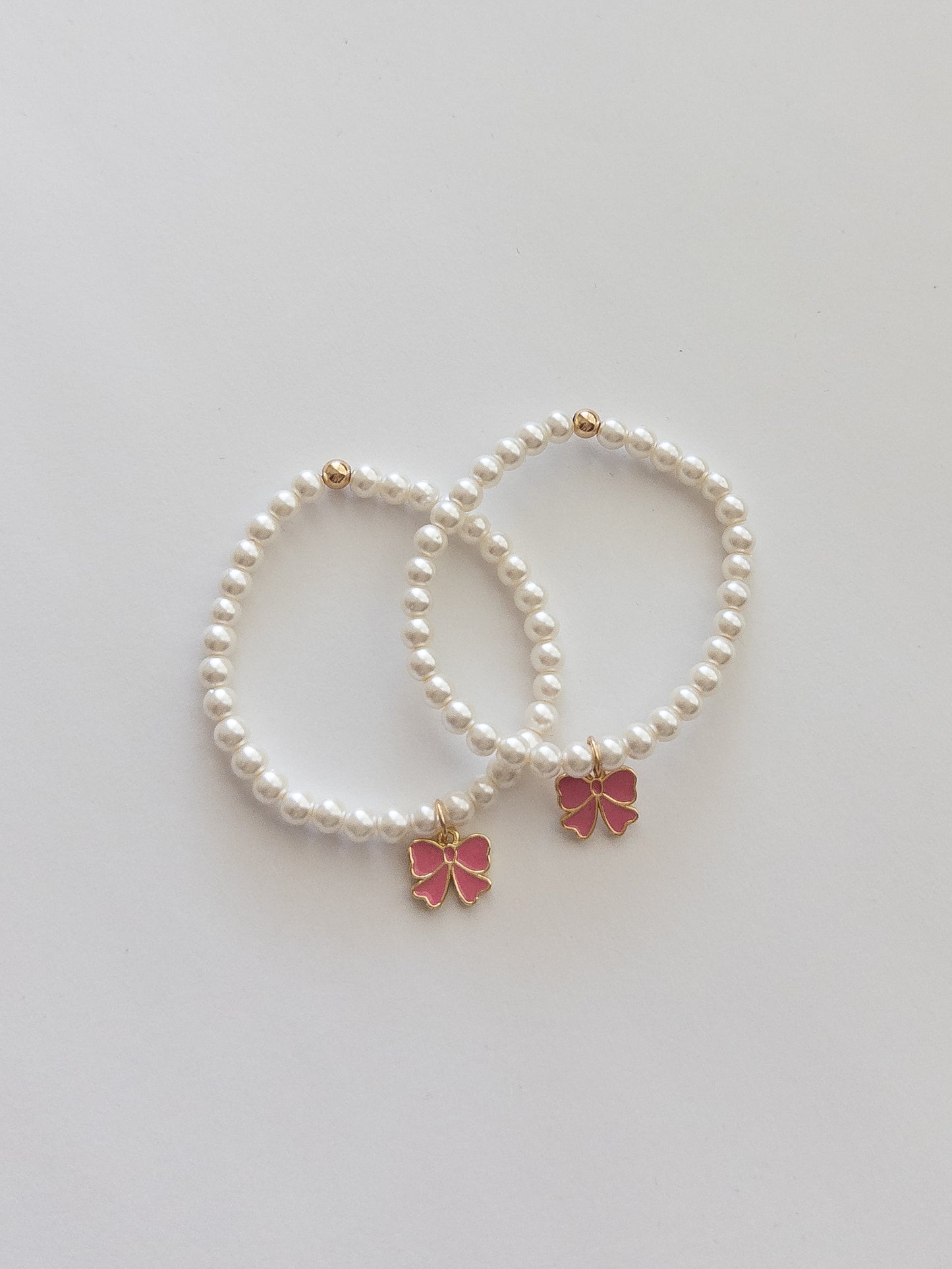 pearly bow bracelet