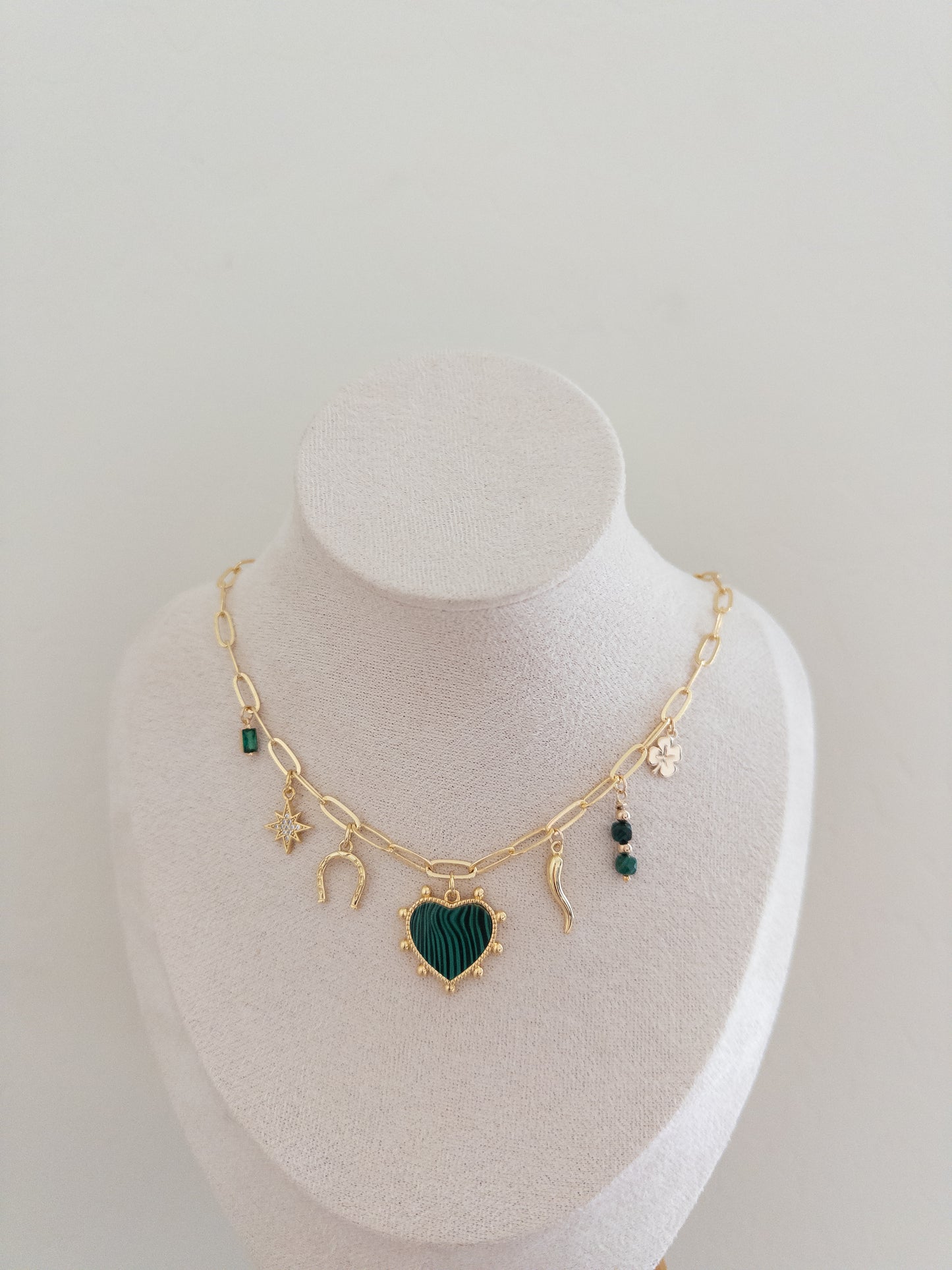 emerald dreams 2.0 charm necklace