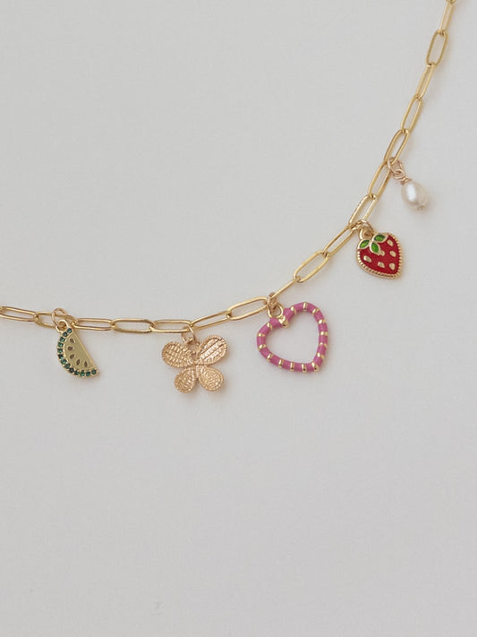 Girly Charm Necklace (kids size)