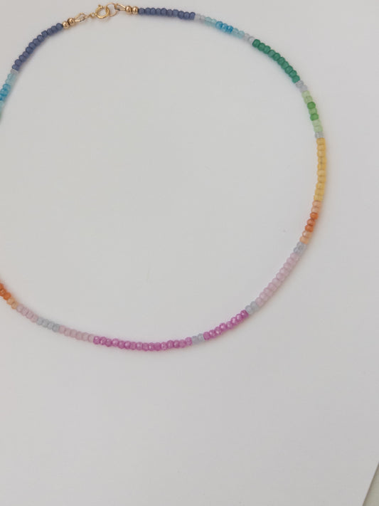 Colorful Rondelle Necklace