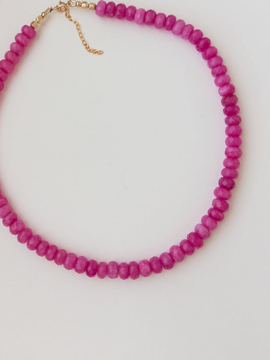 Dyed Jade Necklace