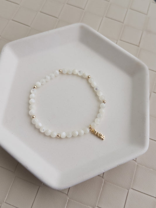 Mother of Pearl Mama Bracelet