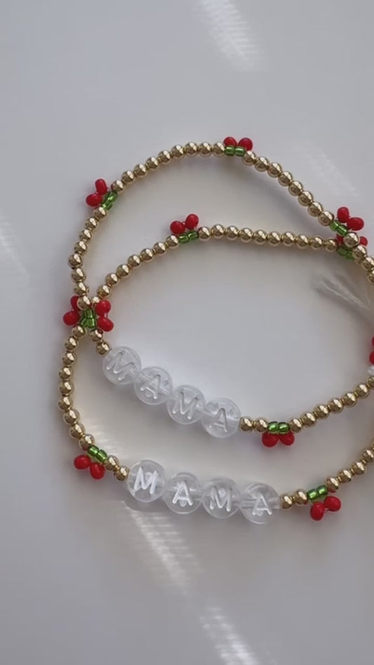 clear mama cherry bracelet