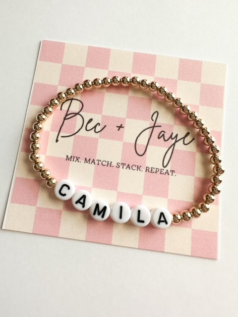 Classic Gold Filled Name Bracelet