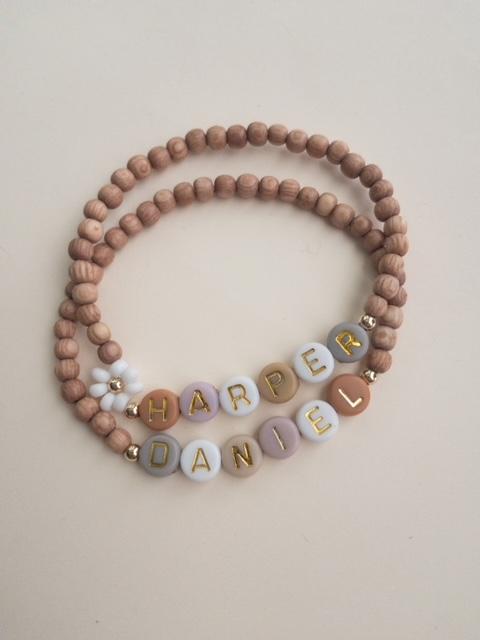 Rosewood Name Bracelet